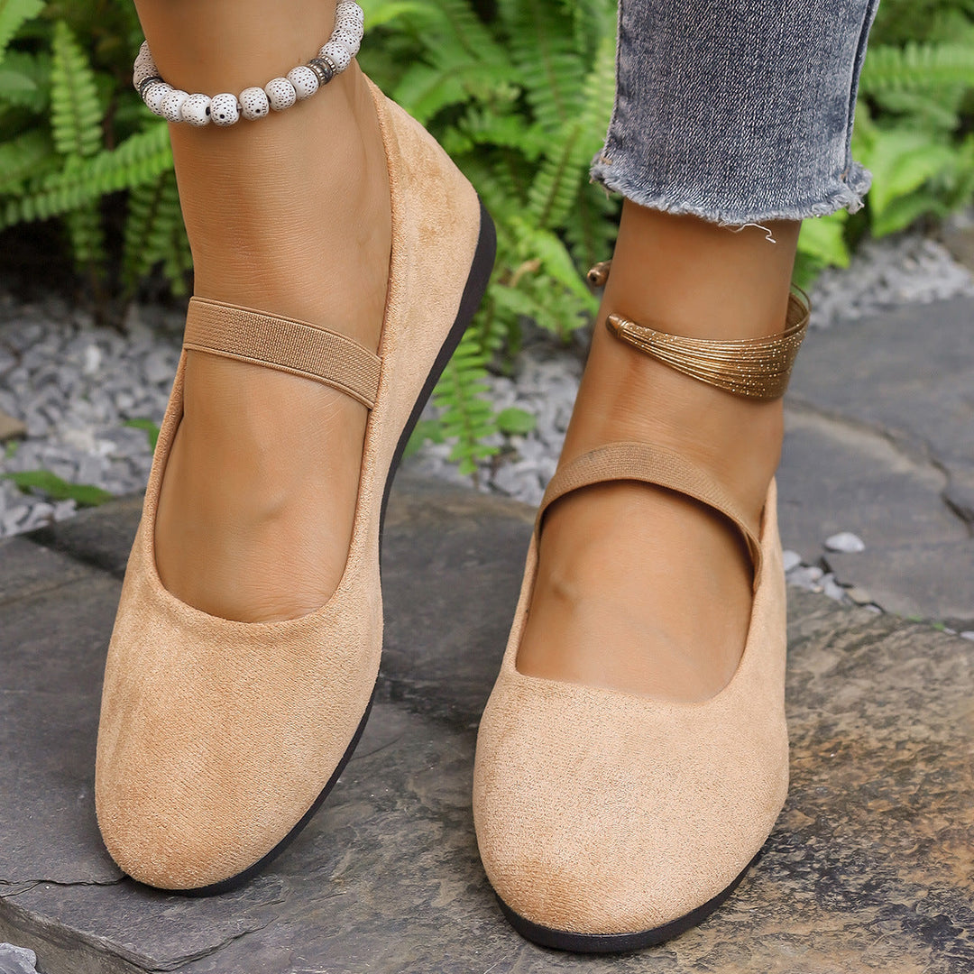 Damen Ballerinas mit verstellbarem Riemen und komfortablem Fußbett Echoarchiv
