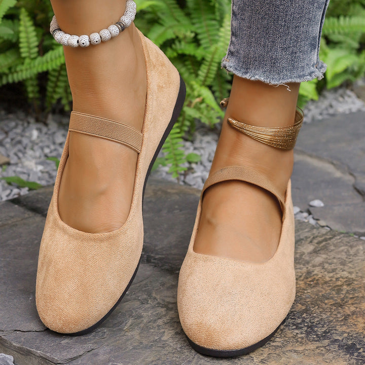 Damen Ballerinas mit verstellbarem Riemen und komfortablem Fußbett Echoarchiv