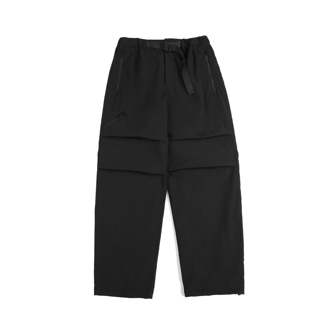 Unisex Technische Cargo-Caprihose mit elastischem Bund, integriertem Gurt und wasserdichten Reißverschlüssen Echoarchiv