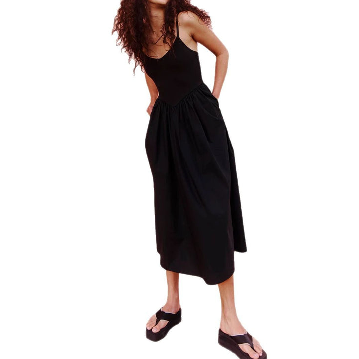 Damen Midi-Kleid mit lässigem Schnitt und praktischen Taschen Echo Archiv