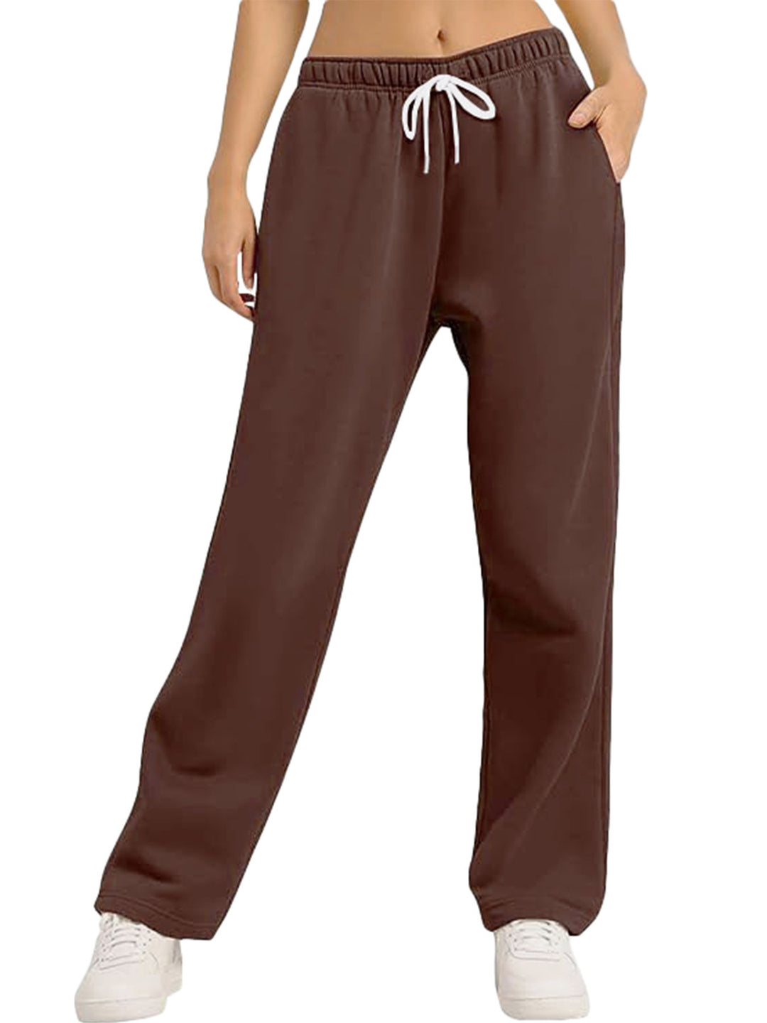 Damen bequeme Sporthose mit elastischem Bund und seitlichen Taschen Echo Archiv