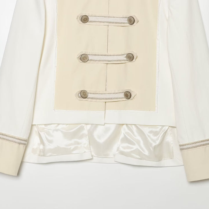Damen Militärisch inspirierte Kurzjacke mit Zierknopfleiste Echo Archiv