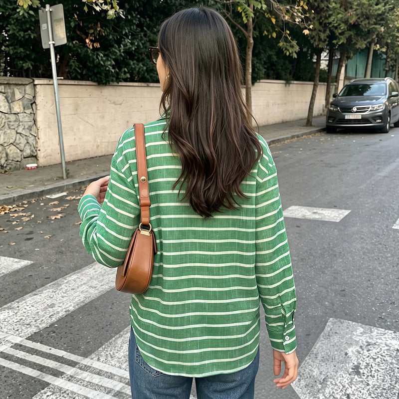 Damen Stylische Streifenbluse Echo Archiv