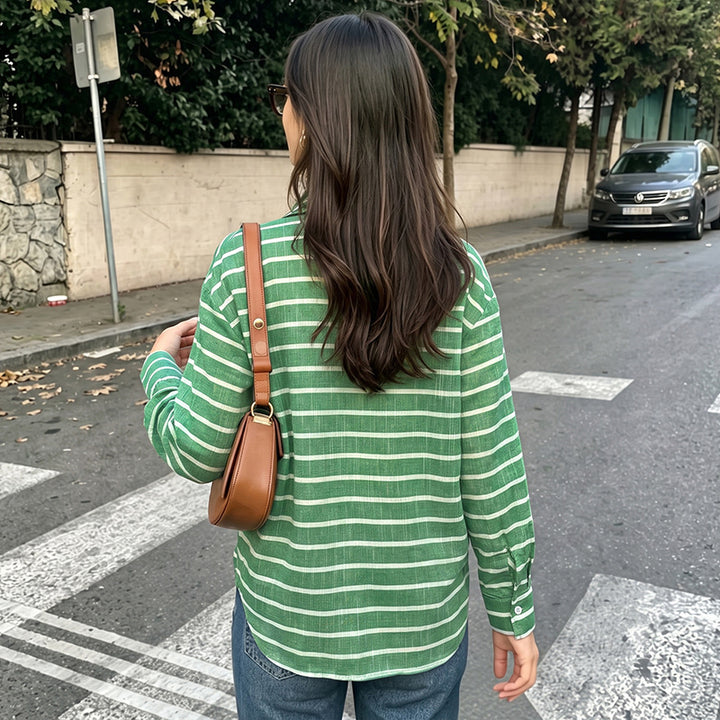 Damen Stylische Streifenbluse Echo Archiv