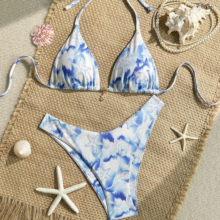 Damen Triangel-Bikini mit maritimem Motiv Echo Archiv