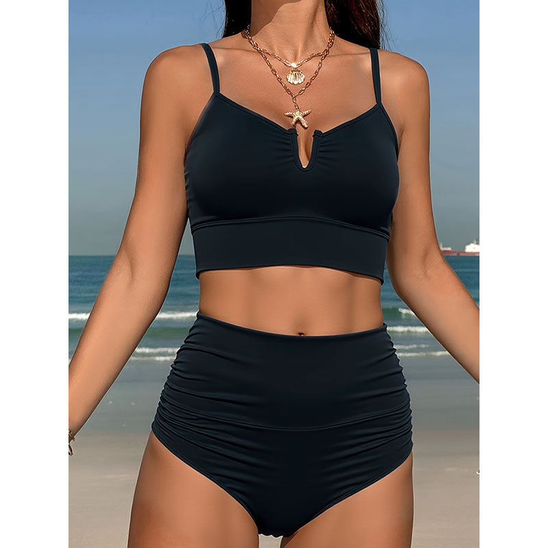 Damen Hochgeschnittener Bikini mit raffinierter Raffung Echo Archiv