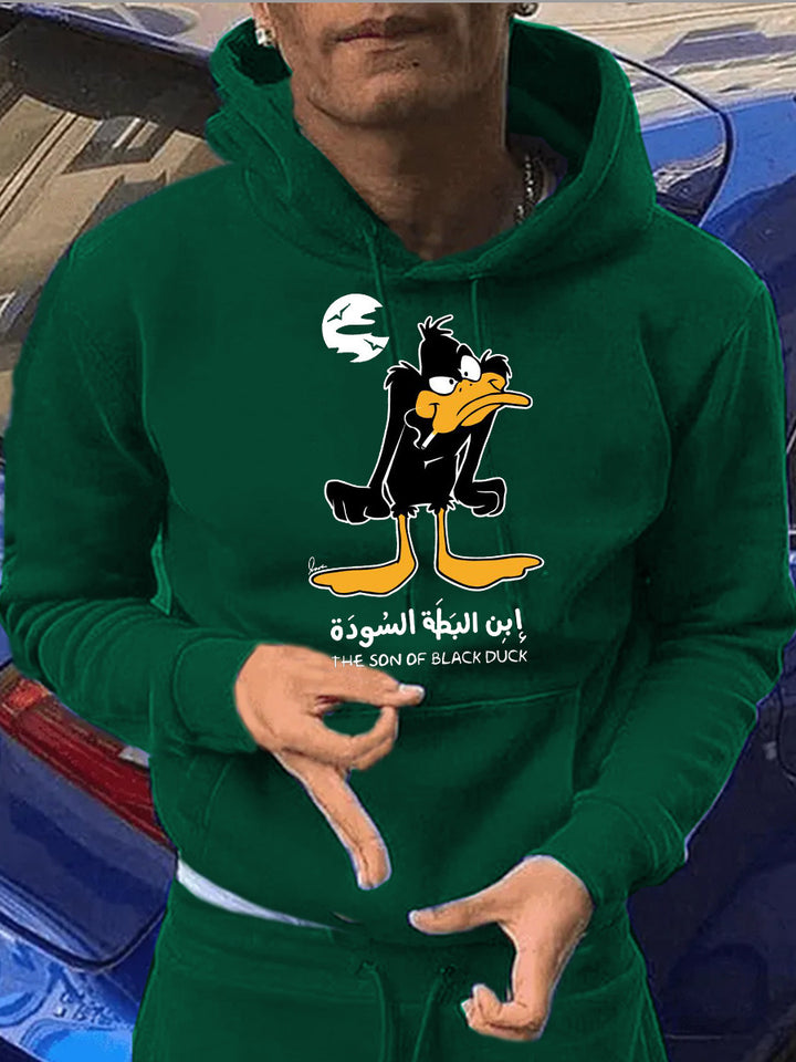 Herren Kapuzenpullover mit einzigartigem Cartoon-Motiv Echoarchiv