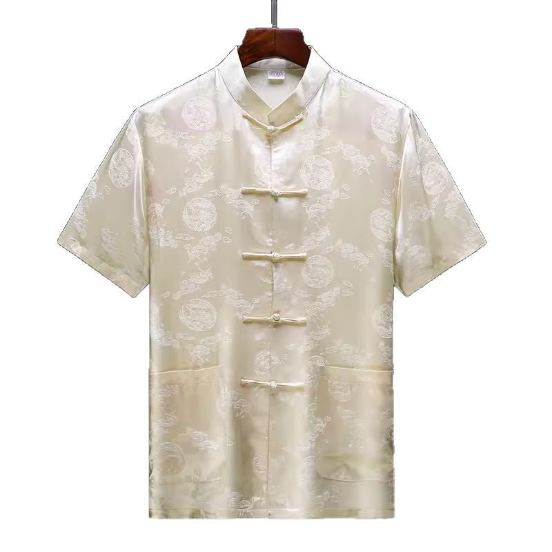 Herren traditionelle chinesische Seidenjacke Echoarchiv