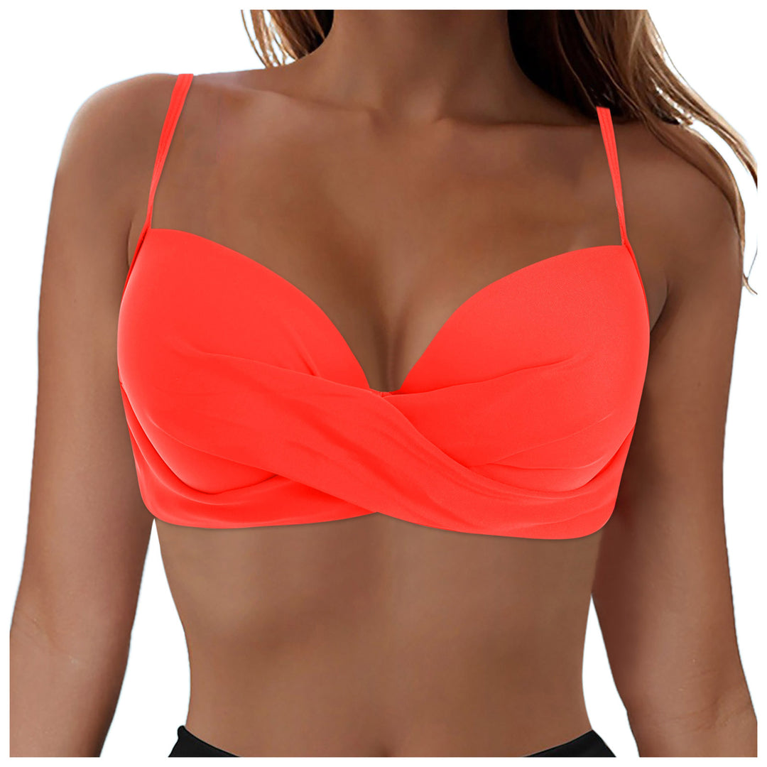 Damen Elegantes Bikinioberteil mit Wickeldesign Echo Archiv