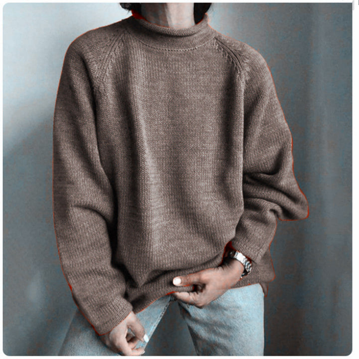 Damen nan kastiger Feinstrickpullover mit kurzem Stehkragen und Raglanärmeln Echo Archiv