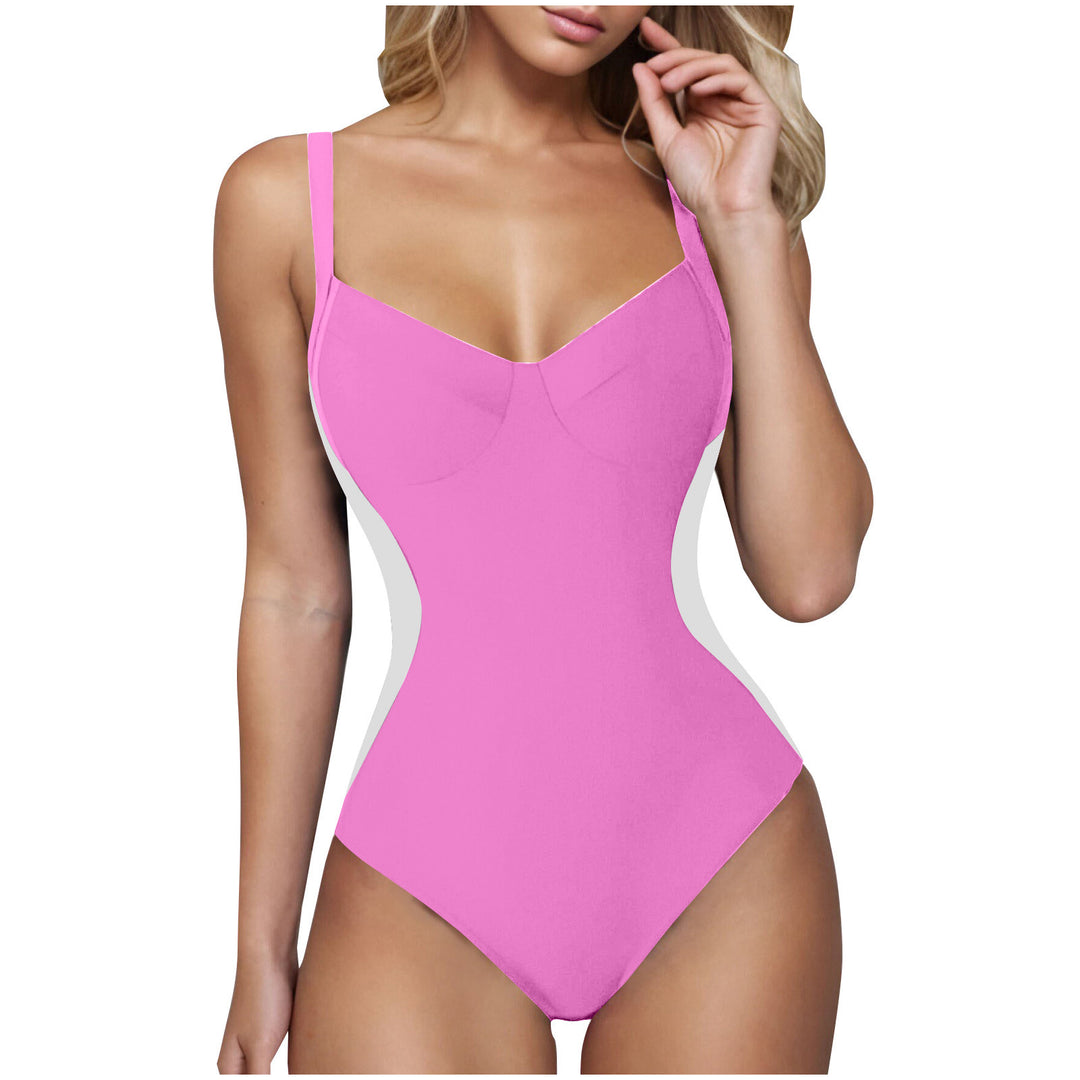 Damen eleganter Badeanzug mit wohltuendem V-Ausschnitt Echo Archiv