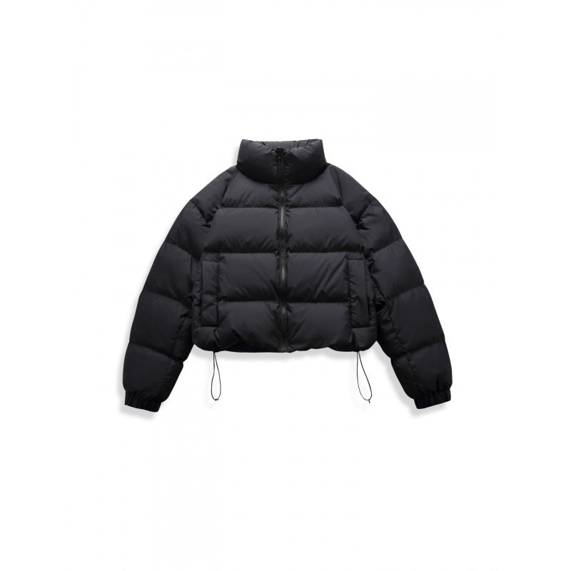 Damen Kurz geschnittene gesteppte Winterjacke im Cropped‑Style mit hohem Stehkragen Echo Archiv