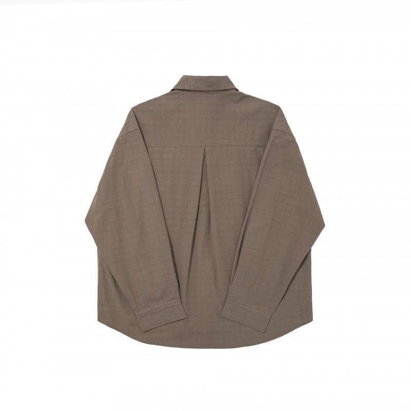 Herren Boxy-Hemd mit feiner Gitterstruktur, kastiger Silhouette und aufgesetzter Brusttasche Echo Archiv