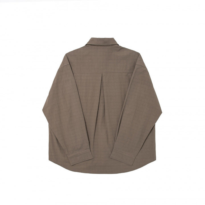 Herren Boxy-Hemd mit feiner Gitterstruktur, kastiger Silhouette und aufgesetzter Brusttasche Echo Archiv