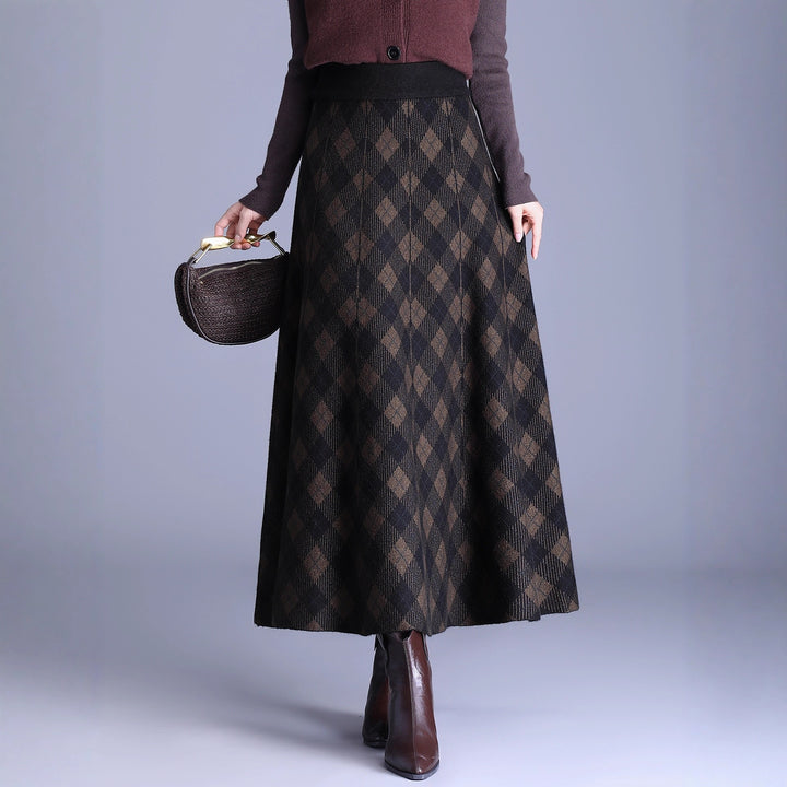 Damen Eleganter Maxirock mit geometrischem Muster Echo Archiv