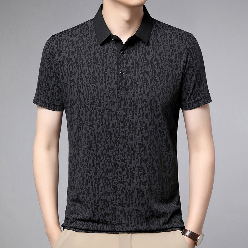 Herren Poloshirt mit strukturiertem Gewebe und modernem Kragen Echoarchiv