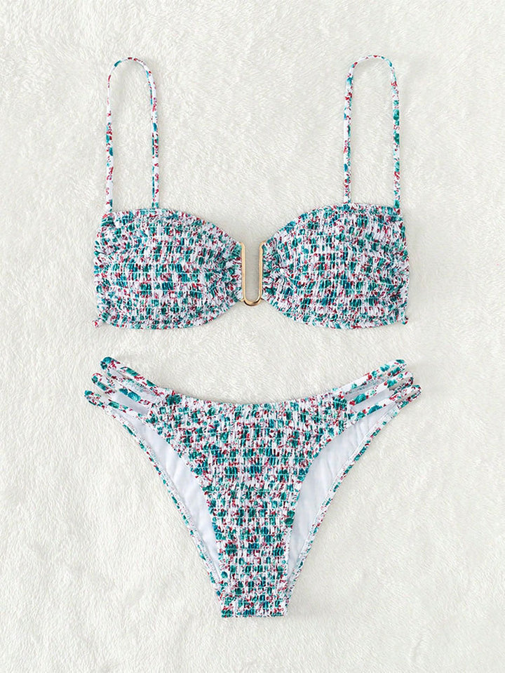 Damen Bikini-Set mit raffiniertem Design und modischen Trägerdetails Echo Archiv