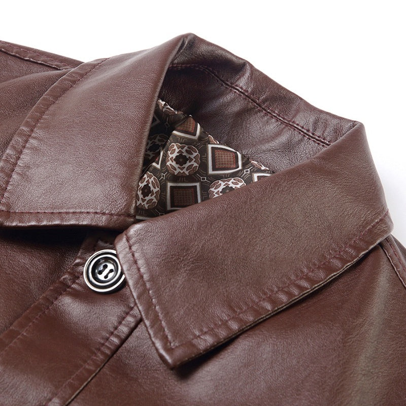 Herren Modische Echtlederjacke Echo Archiv
