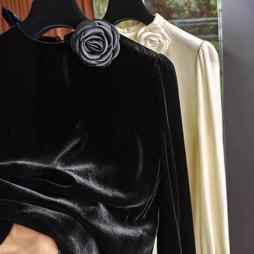 Damen Elegante Bluse mit Rüschen-Detail Echoarchiv