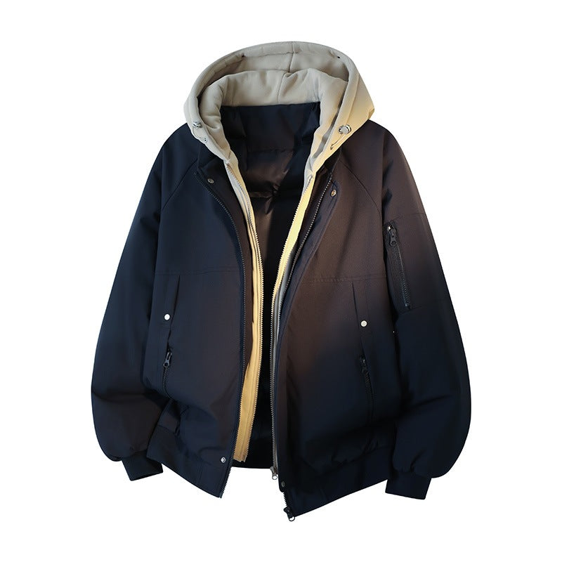 Herren Wasserabweisende Layering-Bomberjacke mit herausnehmbarer Kapuzen-Innenjacke Echoarchiv