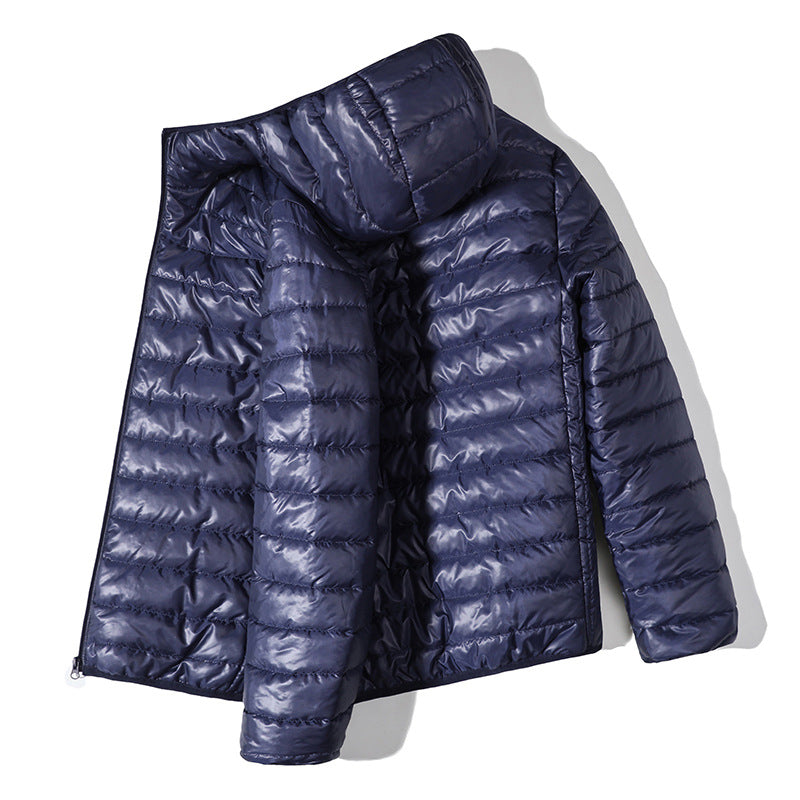 Herren leichte Steppjacke mit Kapuze und wasserabweisender Beschichtung Echoarchiv