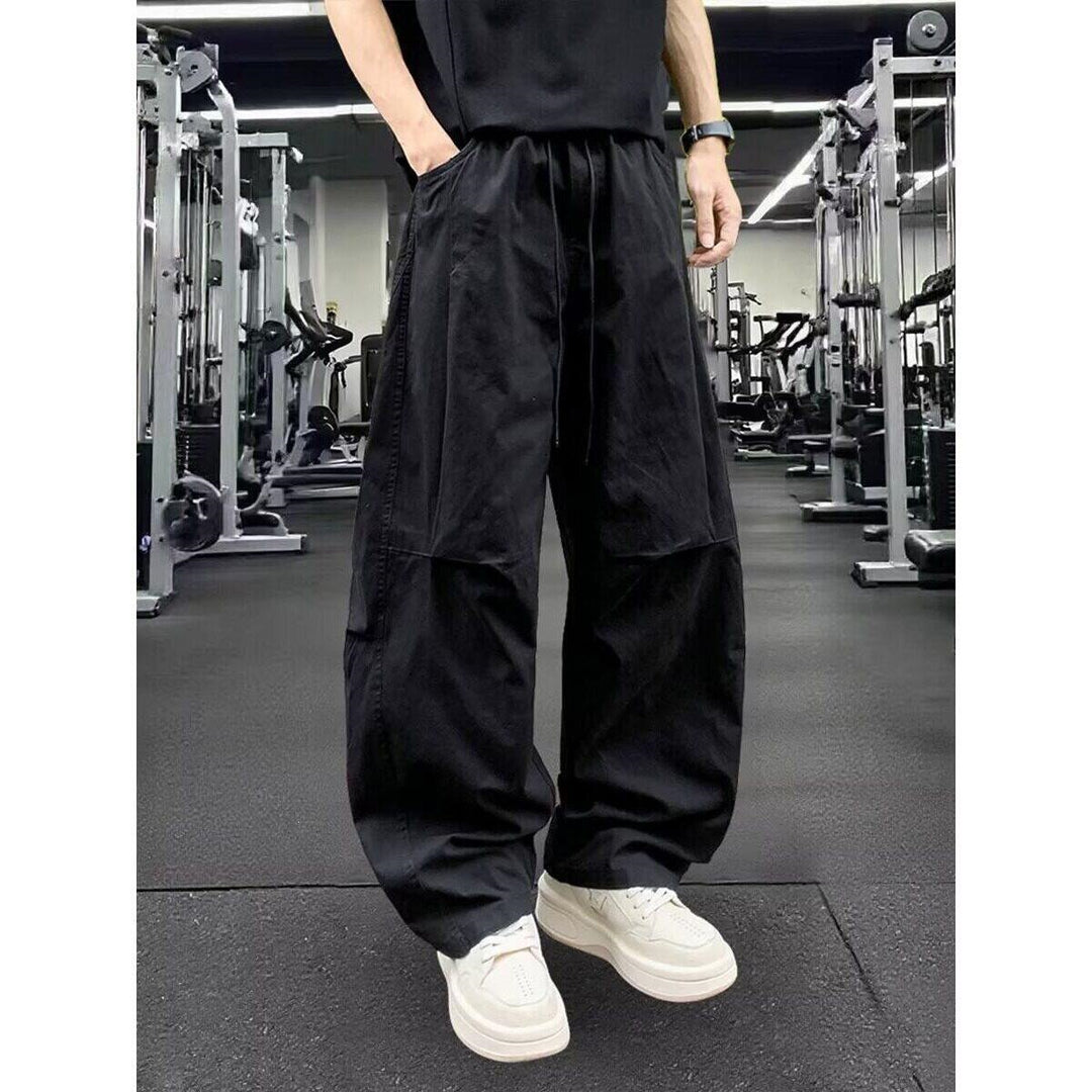 Herren Bequeme Cargo-Hose mit weitem Bein Echoarchiv