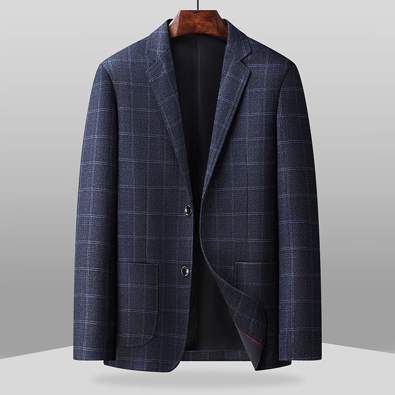Herren Kariertes Sakko im Casual-Blazer-Stil mit dezenter Struktur Echo Archiv