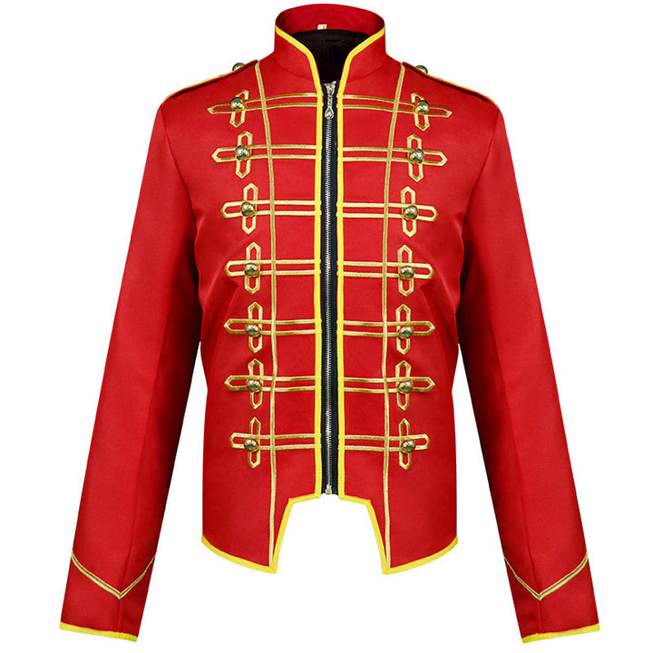 Herren nan militärische Paradejacke mit Zierkordeln und Stehkragen Echo Archiv