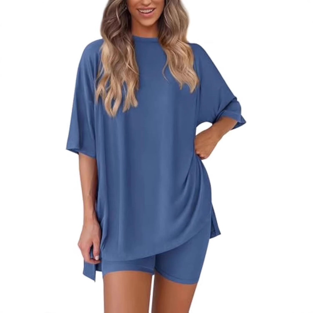 Damen lässiges Sport-T-Shirt mit Shorts im Set Echo Archiv