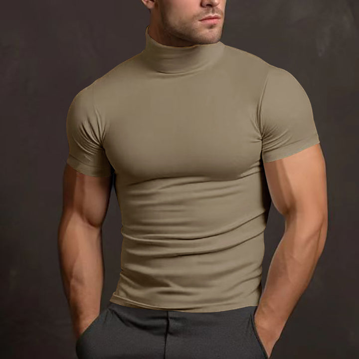 Herren Langarm-Turtleneck-Shirt aus atmungsaktivem Stretchmaterial Echoarchiv