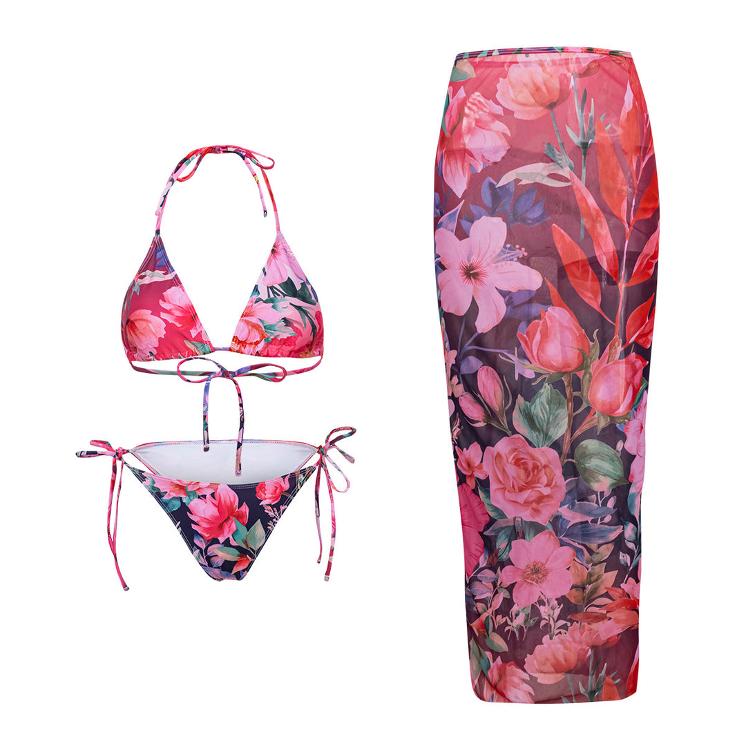 Damen Strand-Bikini-Set mit lässigem Maxi-Rock Echo Archiv