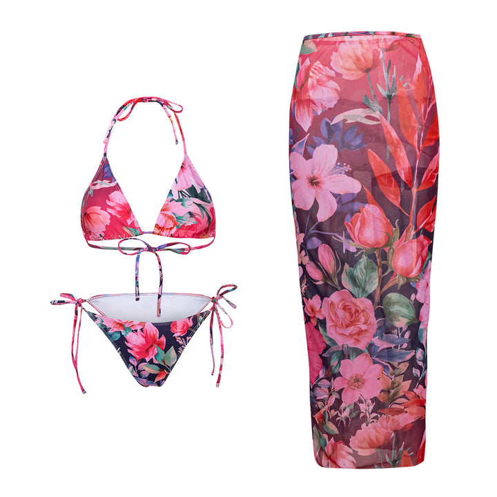 Damen Strand-Bikini-Set mit lässigem Maxi-Rock Echo Archiv