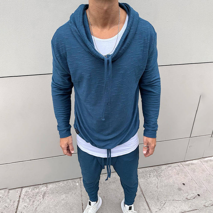 Herren lässiger Hoodie mit modernen Details und komfortabler Passform Echoarchiv