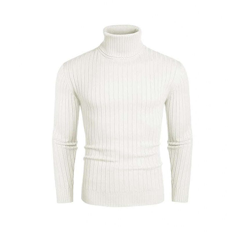 Herren nan gerippter Rollkragenpullover aus Feinstrick mit taillierter Silhouette Echo Archiv