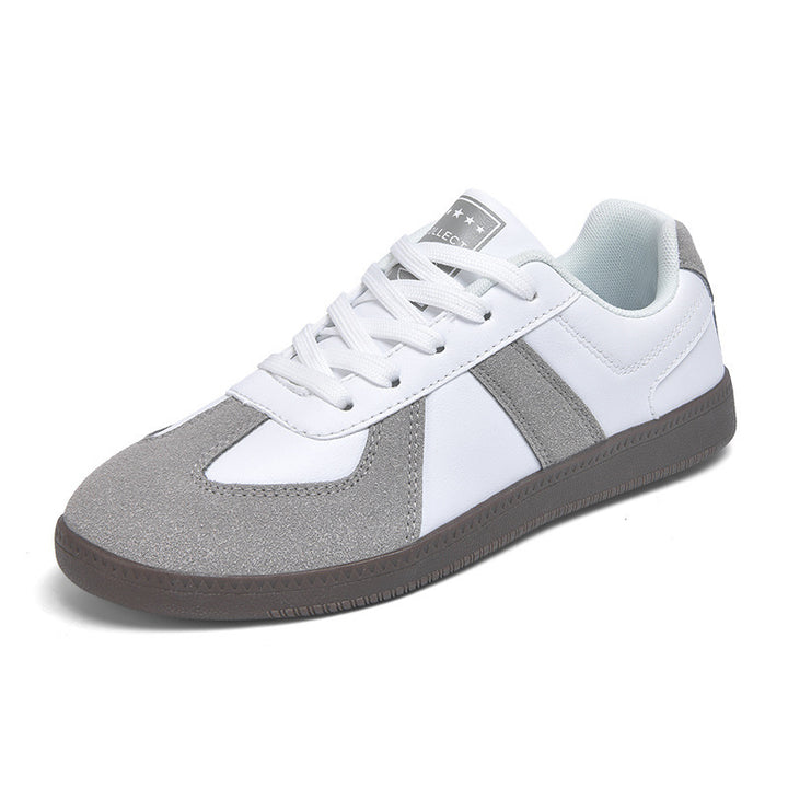 Unisex nan urbaner Tennis-Sneaker mit Veloursleder-Overlays gepolstertem Fersenkragen und vulkanisierter Gummisohle Echo Archiv