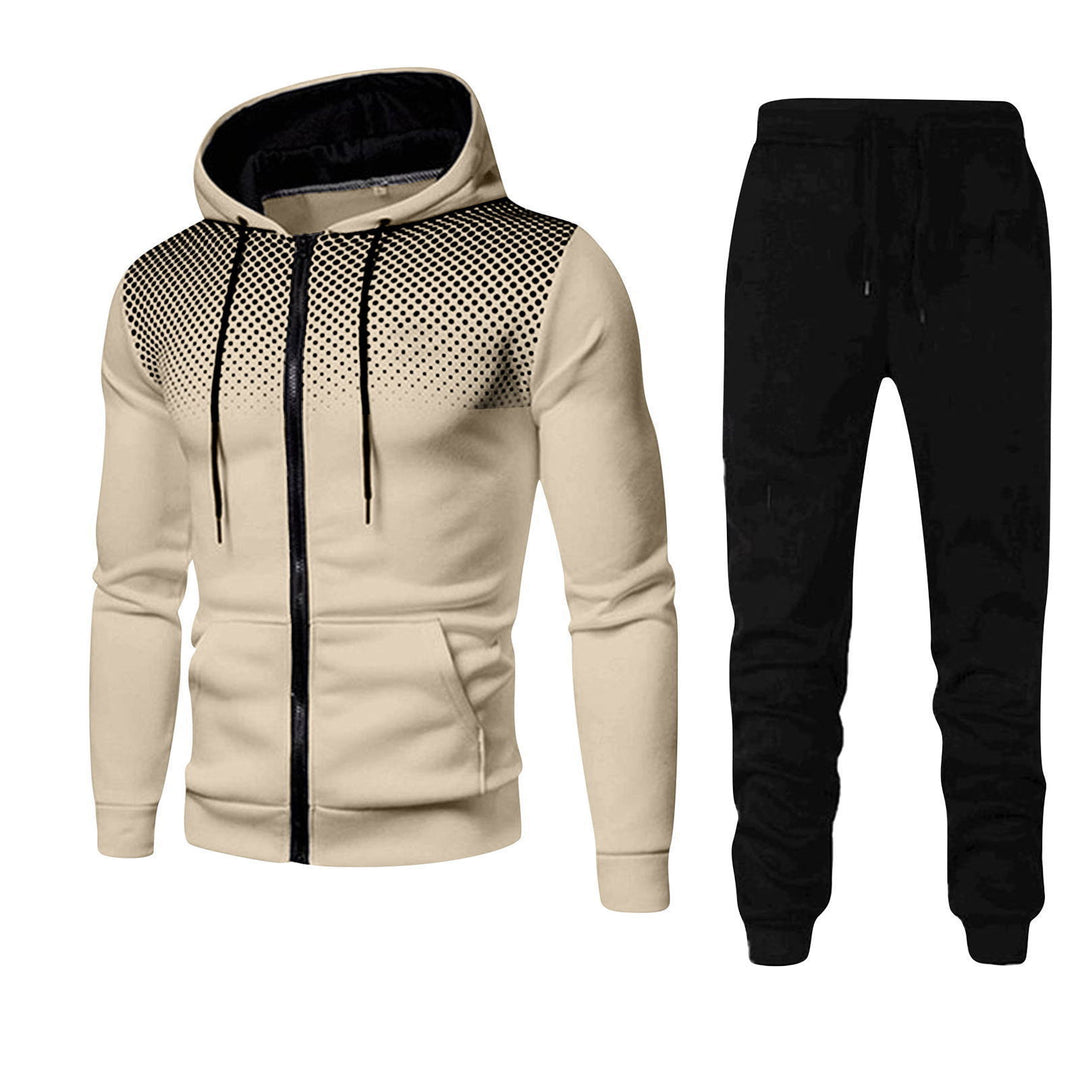 Herren Sportliches Jogginganzug-Set mit atmungsaktivem Material und modernen Einsätzen Echoarchiv