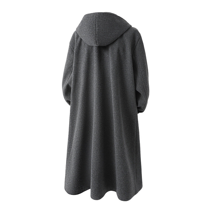 Herren nan Oversize-Cabanmantel mit Kapuze, doppelreihiger Knopfleiste und wärmender Steppfutter-Innenseite Echo Archiv