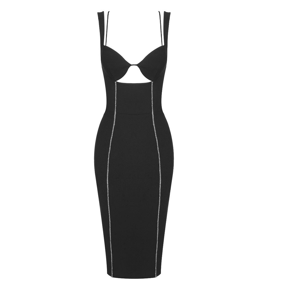 Damen figurbetontes Kleid mit innovativen Cut-Outs und eleganter Linienführung Echo Archiv