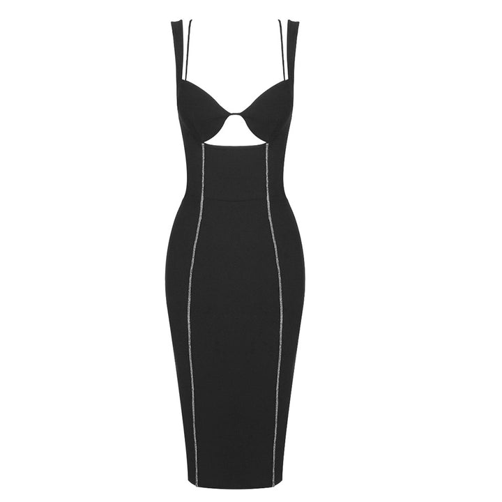 Damen figurbetontes Kleid mit innovativen Cut-Outs und eleganter Linienführung Echo Archiv