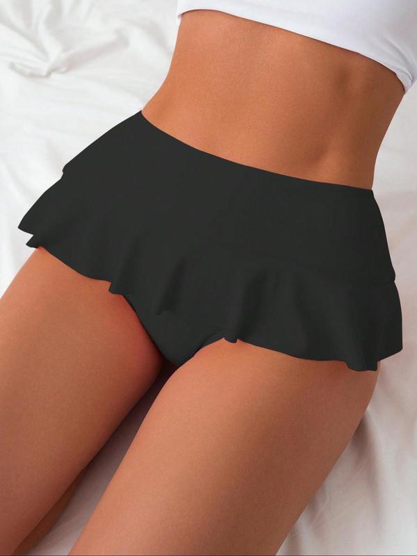 Damen Badeset mit eleganter Rüsche und hohem Taille Echo Archiv