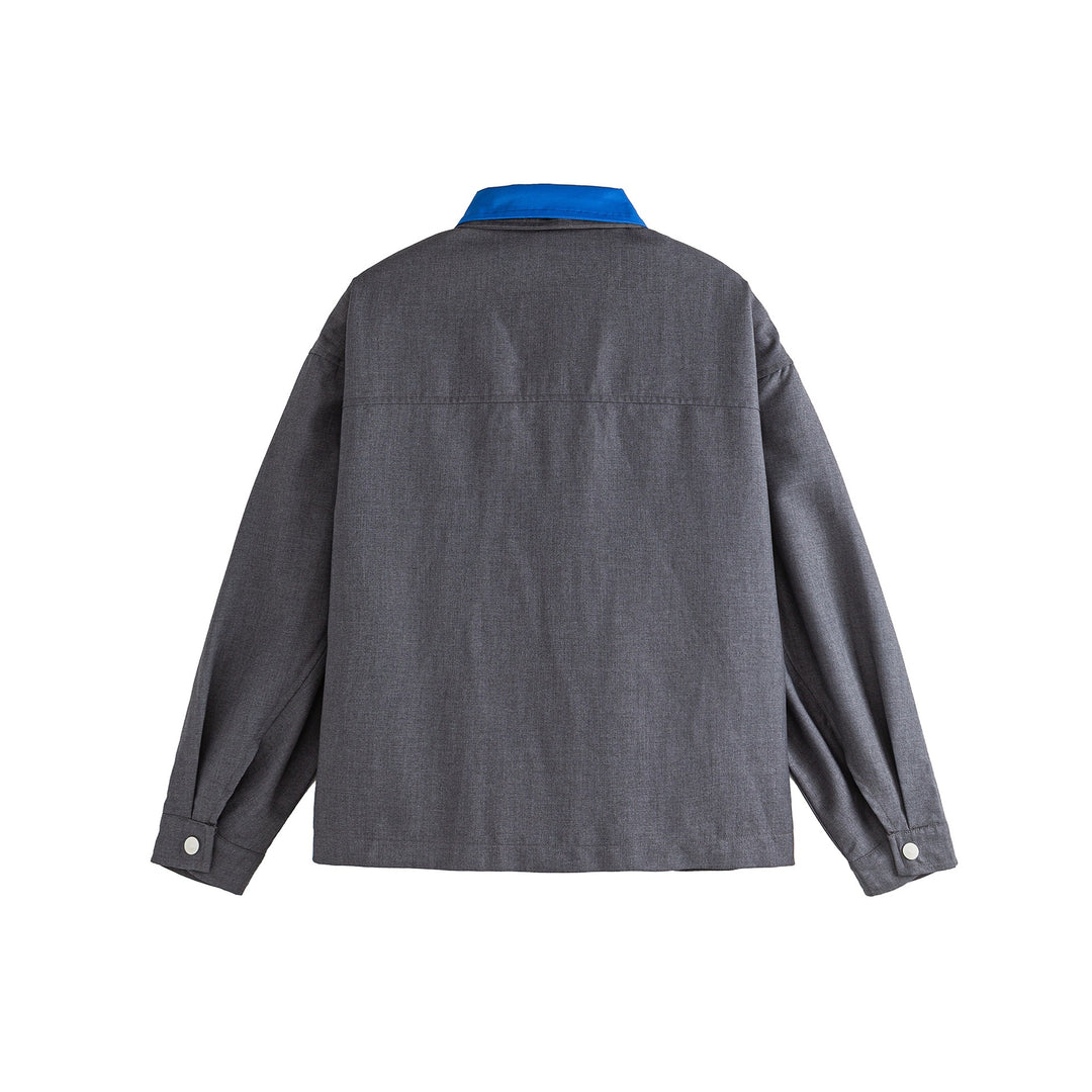 Herren Oversize Worker-Jacke mit Kontrastkragen Echoarchiv