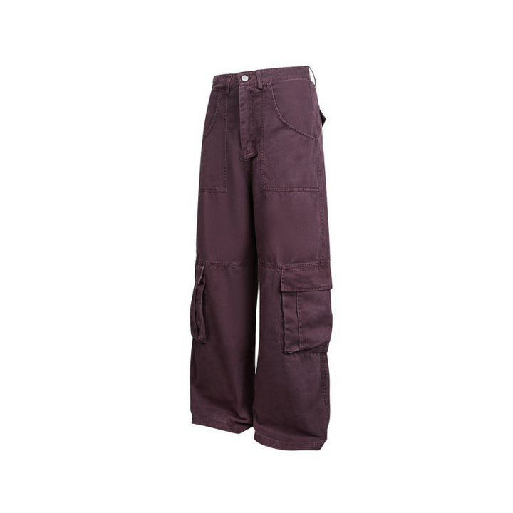 Damen Baggy-Cargo-Hose mit hoher Leibhöhe, großen Klappentaschen und verstärkten Nahtpaneelen Echo Archiv