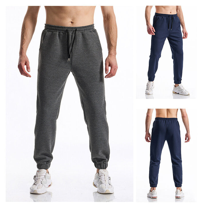 Herren Texturierte Jogginghose mit elastischem Bund, Tunnelzug und gebündeltem Beinabschluss Echo Archiv