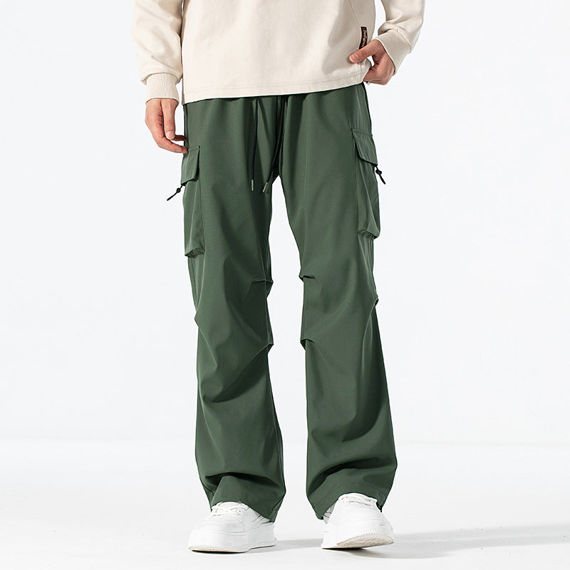 Herren Locker geschnittene Cargo-Utility-Hose mit Kordelzugbund und Mehrfachtaschen Echo Archiv