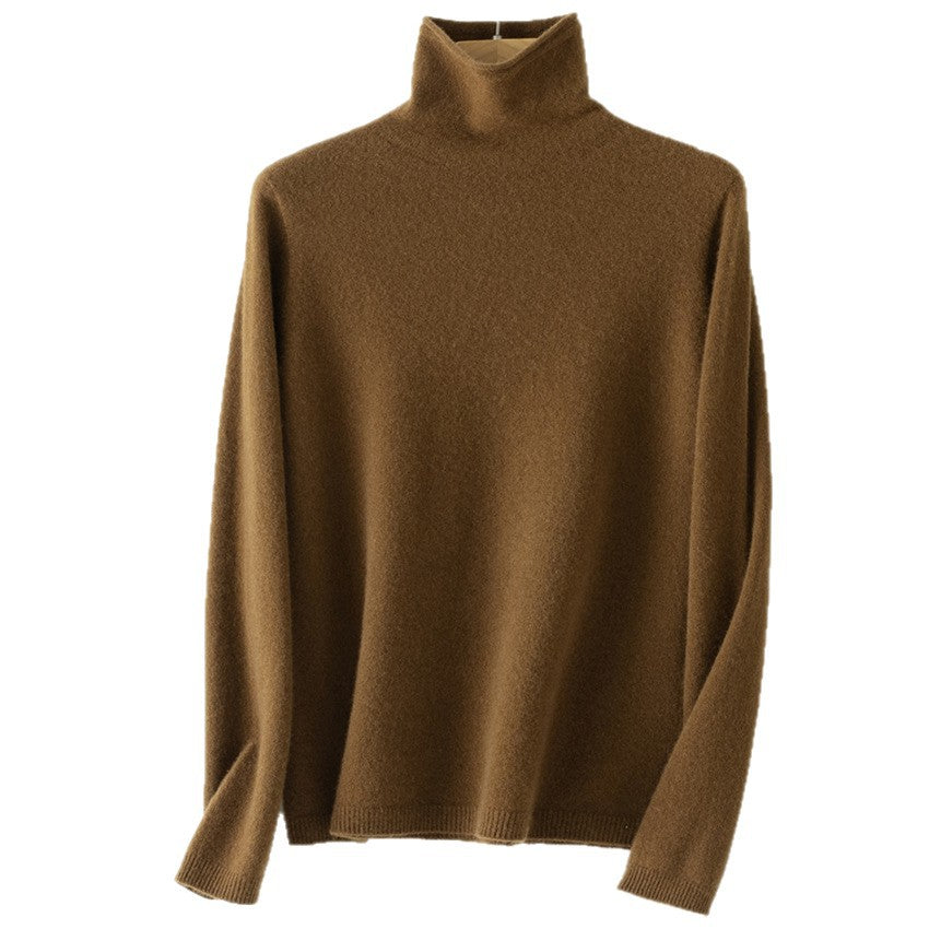 Damen Feinstrick Rollkragenpullover aus Kaschmirmischung leicht oversized Echoarchiv