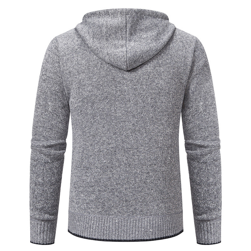 Herren Strickjacke mit Kapuze und weichem Innenfutter Echoarchiv