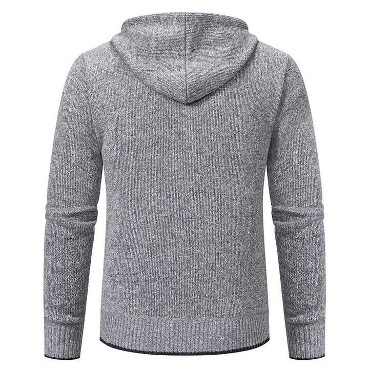 Herren Strickjacke mit Kapuze und weichem Innenfutter Echoarchiv