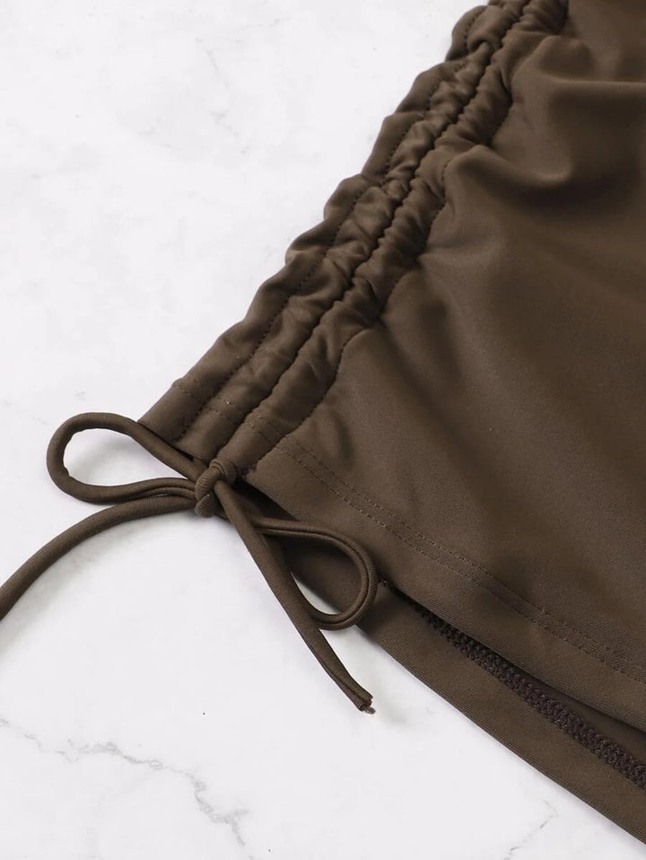 Damen Crop-Top Badeanzug-Set mit verstellbarem Design Echo Archiv