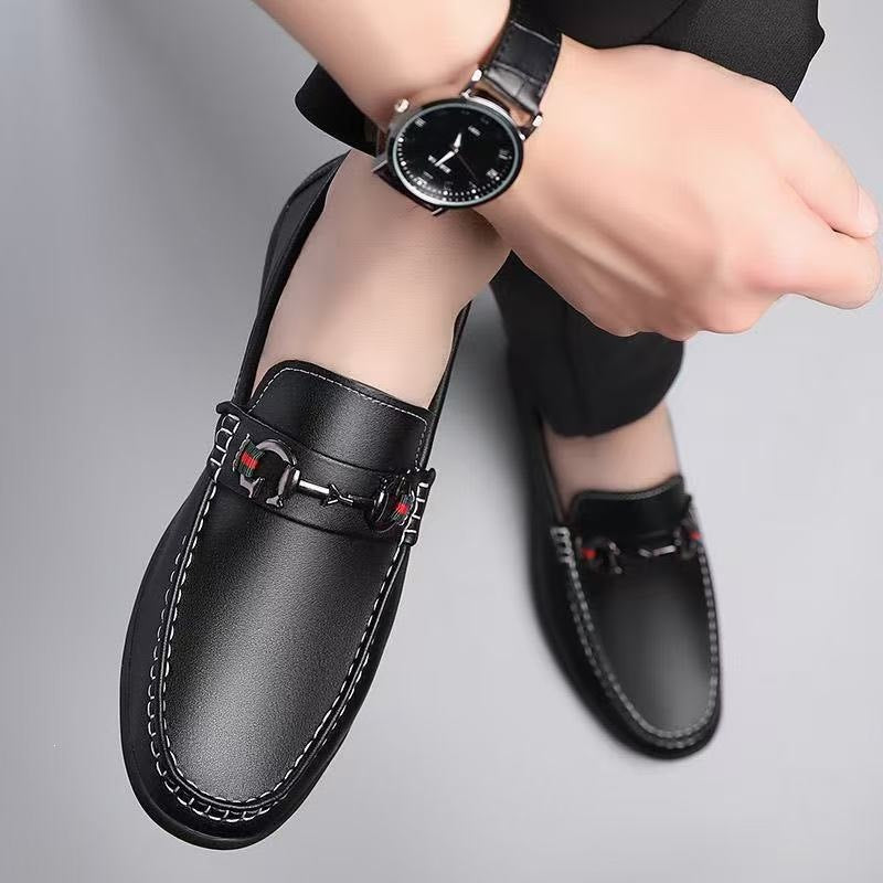 Herren Elegant Leder Mokassins Echoarchiv