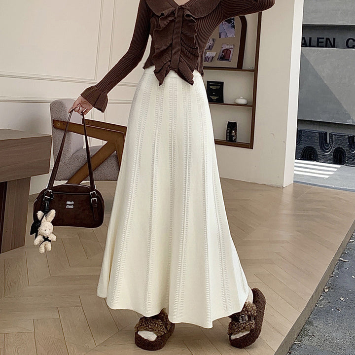 Damen Eleganter Wickelrock mit raffiniertem Muster Echo Archiv